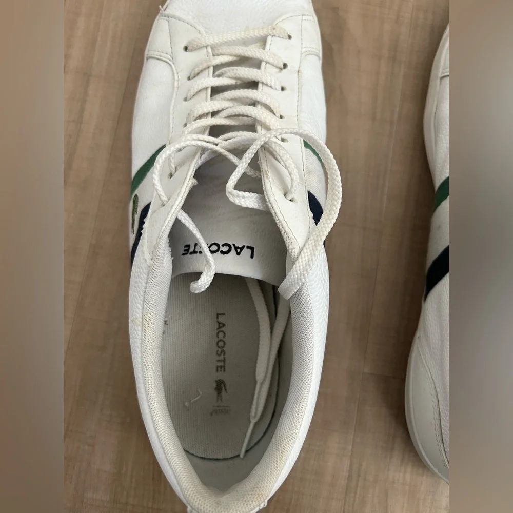 Lacoste Men’s Lerond Sneakers White Size 12